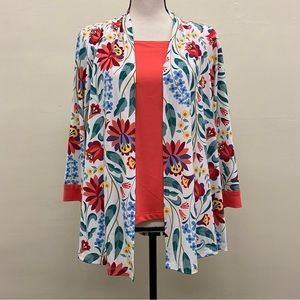 Bob Mackie Floral Twinset